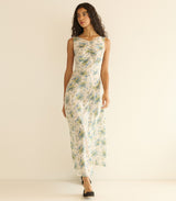 BRUNA DRESS -- CRÈME LANTANA FLORAL