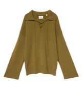 BURKE CASHMERE SWEATER -- MOSSY OLIVE BROWN