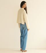 CAMBRIDGE CASHMERE SWEATER -- MAGNOLIA