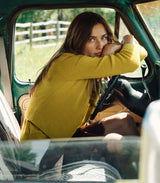 CAMERON CASHMERE CARDIGAN -- ANTIQUE MOSS